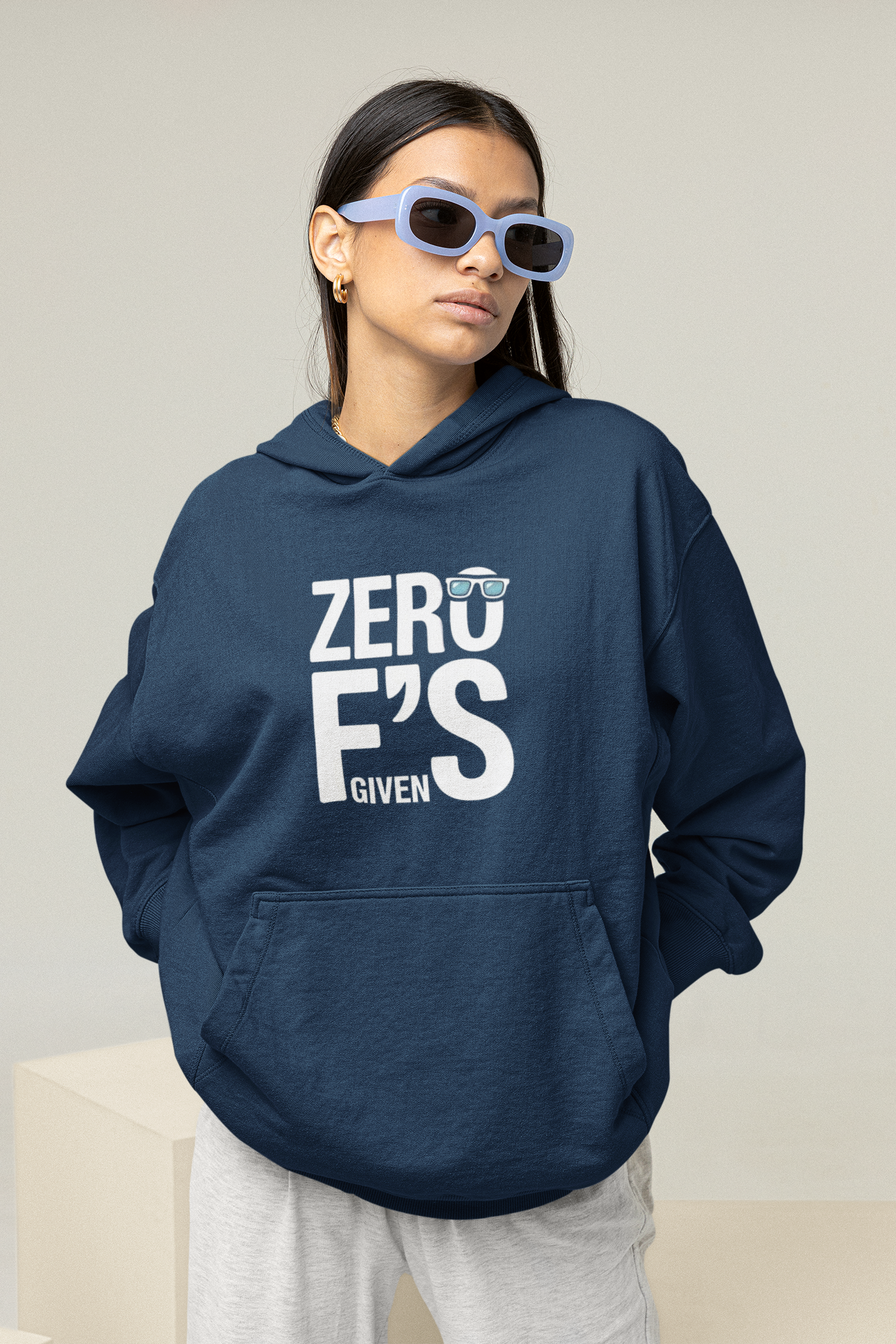 Zero F's Given Hoodie | Oversized Hoodie